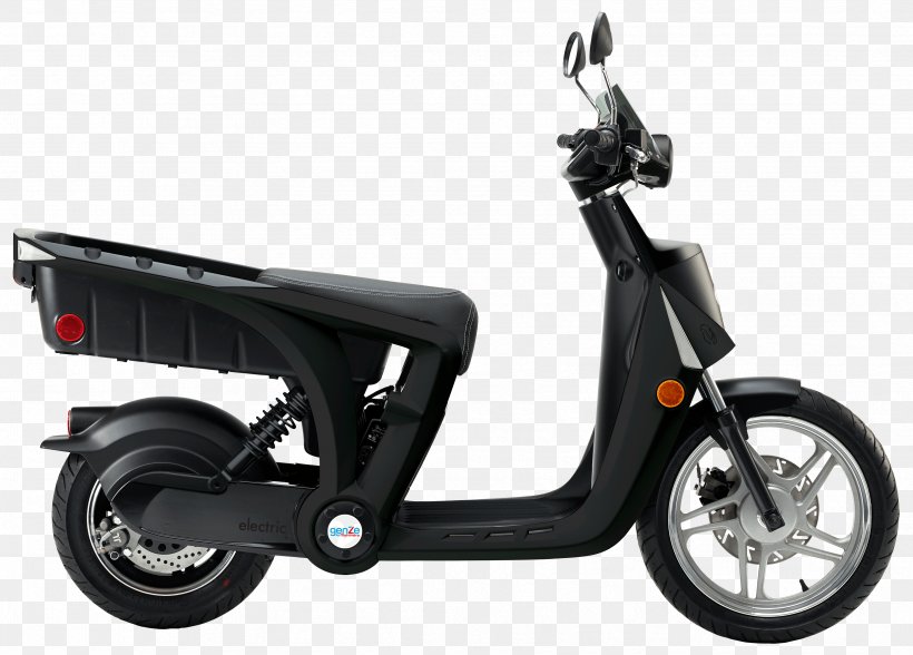 Electric Motorcycles And Scooters Mahindra & Mahindra Electric Bicycle Electric Vehicle, PNG, 3347x2404px, Scooter, Automotive Wheel System, Battery, Bicycle, Bicycle Accessory Download Free