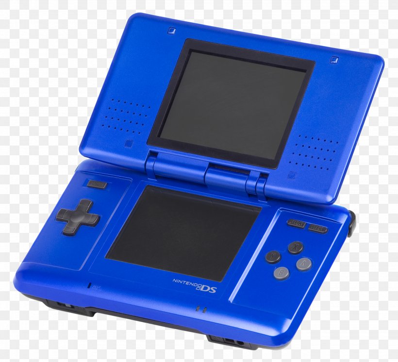 Nintendo DSi Handheld Game Console Nintendo DS Lite, PNG, 2660x2420px, Nintendo Ds, Cobalt Blue, Electric Blue, Electronic Device, Gadget Download Free