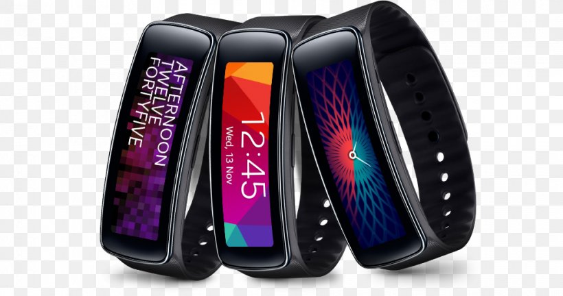 Samsung Gear Fit Samsung Galaxy S5 Samsung Galaxy Gear Samsung Gear 2, PNG, 990x522px, Samsung Gear Fit, Activity Tracker, Communication Device, Electronics, Gadget Download Free