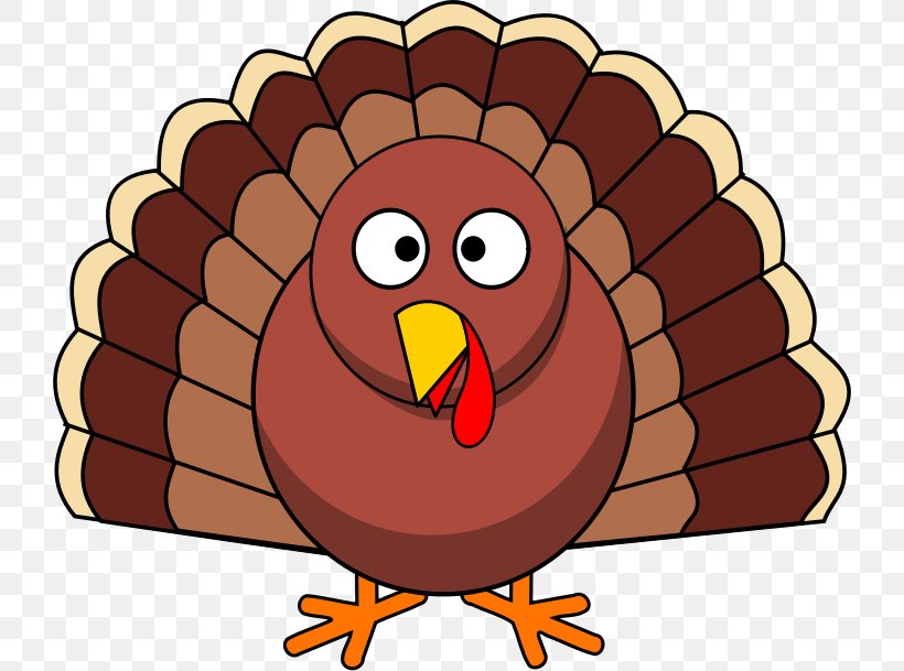 Turkey Meat Stuffing Thanksgiving Dinner, PNG, 724x609px, Turkey, Beak, Bird, Cartoon, Chicken Download Free