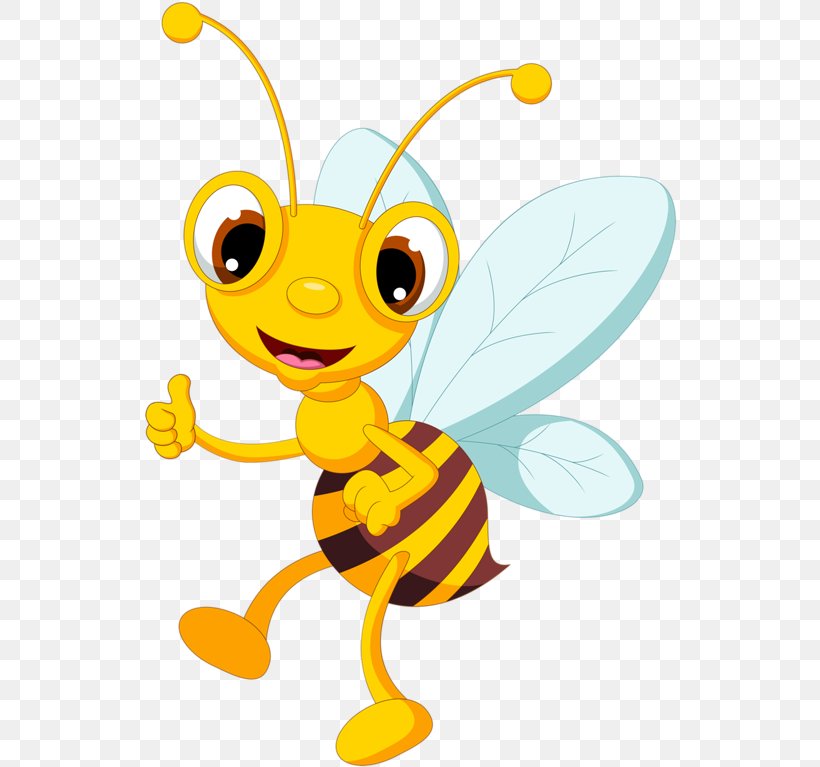 Bee Royalty-free Vector Graphics Illustration Cartoon, PNG, 534x767px, Bee,  Animal Figure, Animated Cartoon, Bumblebee, Cartoon
