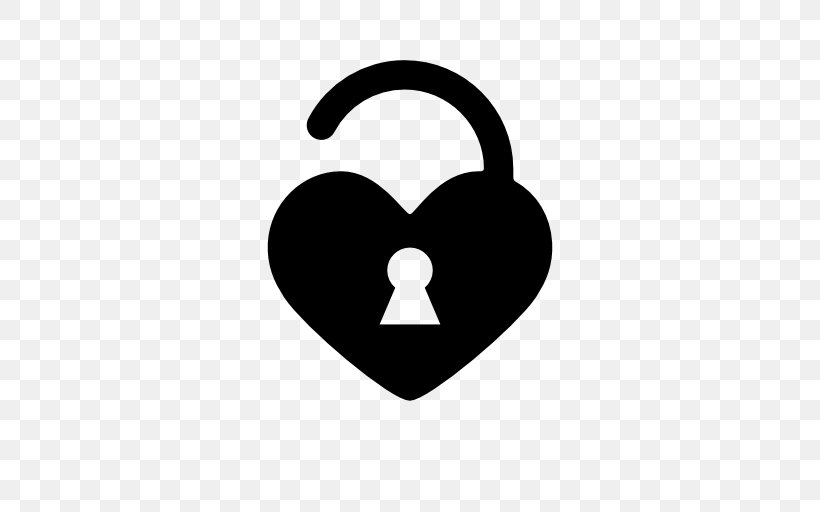 Padlock, PNG, 512x512px, Padlock, Black And White, Heart, Lock, Love Lock Download Free