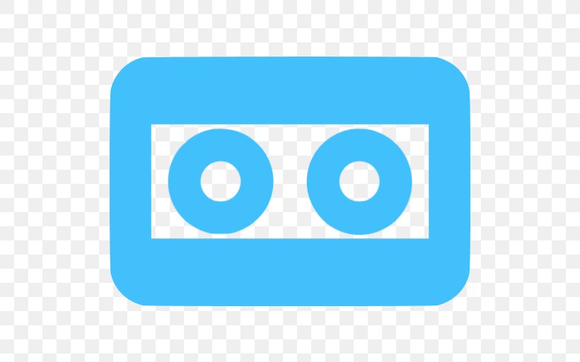 Tape Drives Cassette Tape Magnetic Tape, PNG, 512x512px, Tape Drives, Area, Azure, Blue, Brand Download Free