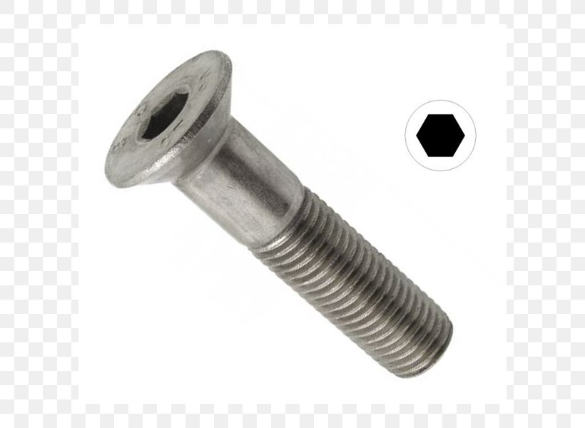 Fastener Screw ISO 10642 Six Pans Creux Nut, PNG, 600x600px, Fastener, Hardware, Hardware Accessory, Iso Metric Screw Thread, Metal Download Free