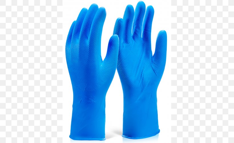 Medical Glove Nitrile Personal Protective Equipment Cut-resistant Gloves, PNG, 500x500px, Medical Glove, Ansell, Blue, Clothing Sizes, Cutresistant Gloves Download Free