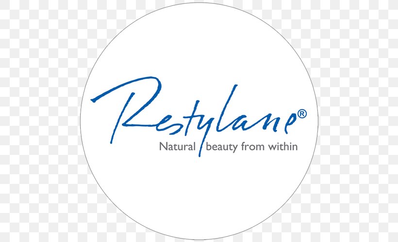 Restylane Injectable Filler Wrinkle Botulinum Toxin Facial Rejuvenation, PNG, 500x500px, Restylane, Area, Blue, Botulinum Toxin, Brand Download Free