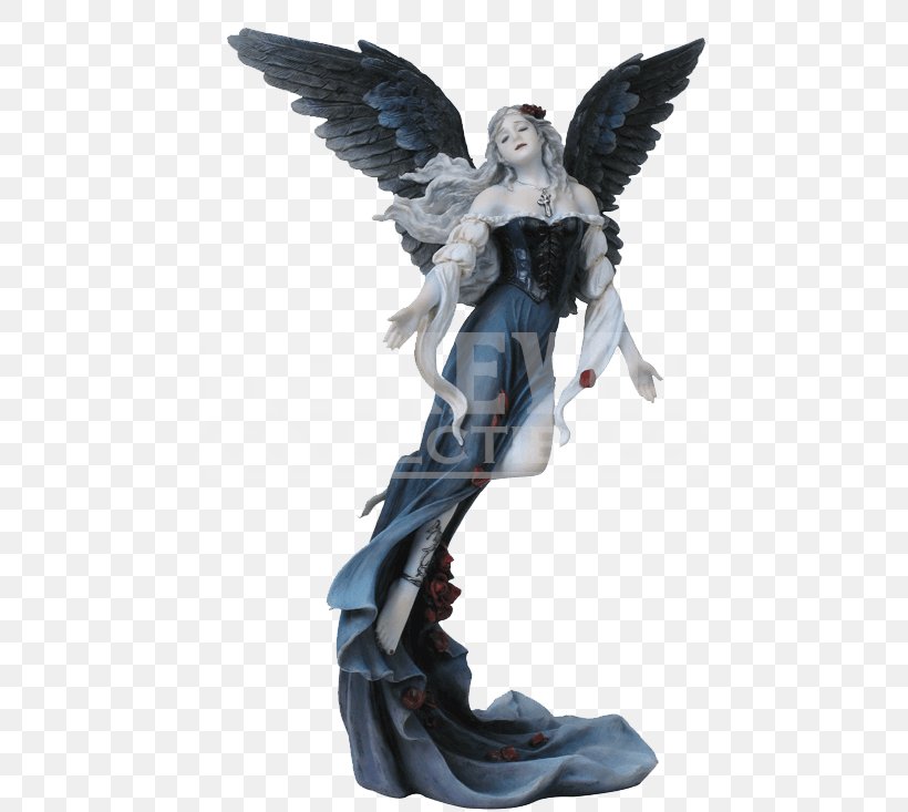 Statue Angel Figurine Gothic Art, PNG, 733x733px, Statue, Action Figure, Angel, Art, Fairy Download Free