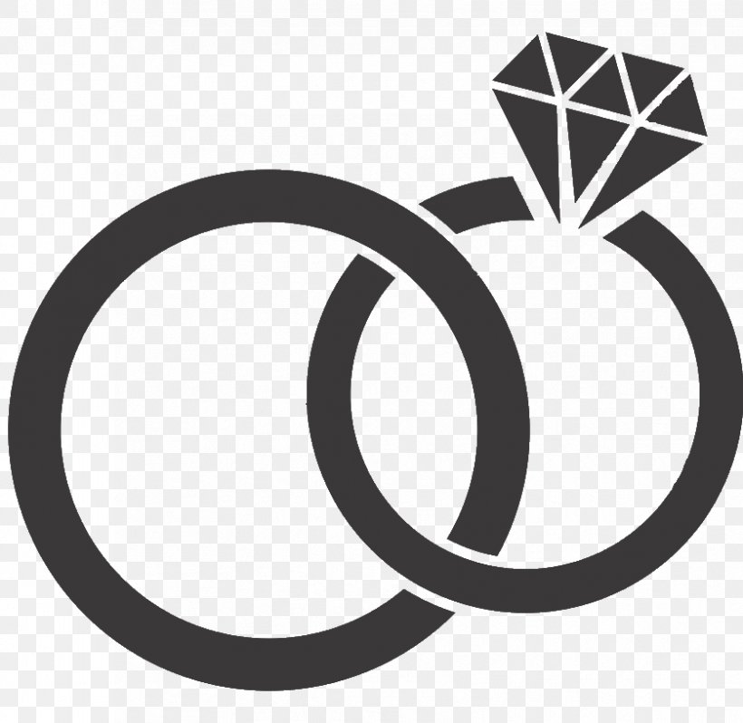 Wedding Invitation Wedding Ring Vector Graphics Engagement Ring, PNG, 838x816px, Wedding Invitation, Black And White, Brand, Cartoon, Diamond Download Free