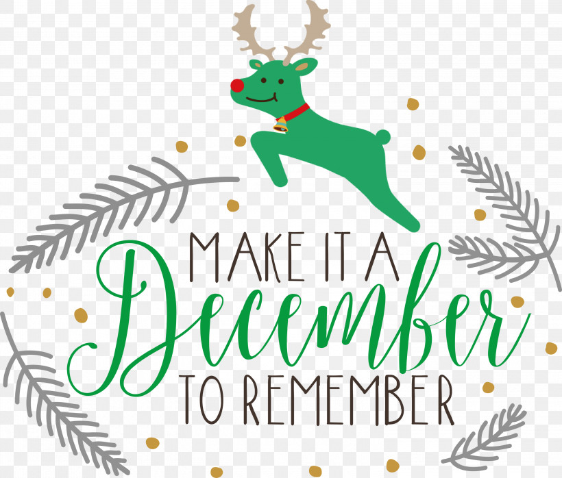 Make It A December December Winter, PNG, 3000x2554px, Make It A December, Christmas Day, Christmas Ornament, Christmas Ornament M, Christmas Tree Download Free