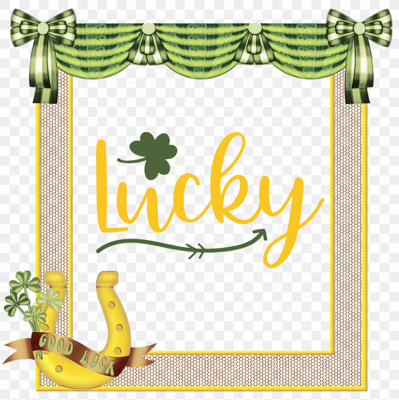 Picture Frame, PNG, 2992x3000px, Lucky, Logo, Paint, Painting, Patricks Day Download Free