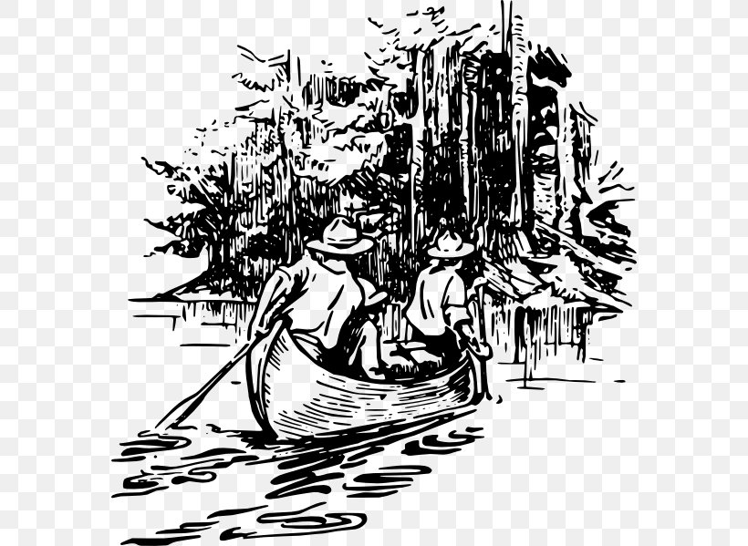 Scouting For Boys Canoe Baden-Powell Scouts' Association Clip Art, PNG, 576x599px, Scouting For Boys, Art, Black And White, Boat, Boy Scouts Of America Download Free