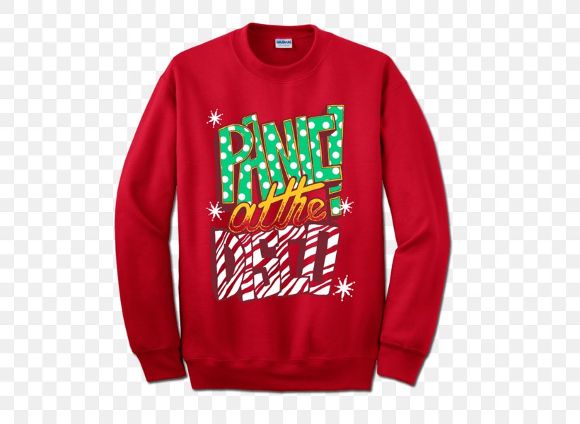 T-shirt Panic! At The Disco Sleeve Sweater Christmas Jumper, PNG, 600x600px, Tshirt, Active Shirt, Bluza, Brand, Brendon Urie Download Free