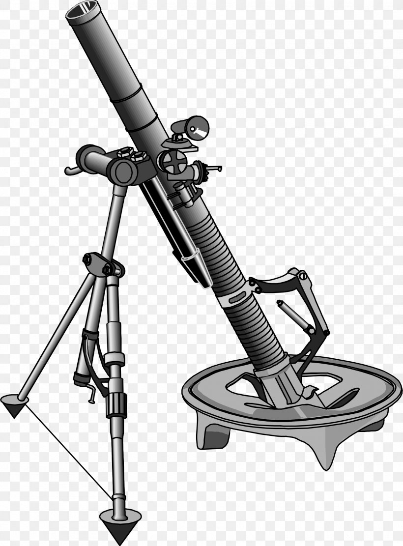 M224 Mortar Weapon Clip Art, PNG, 1770x2400px, Mortar, Artillery, Black And White, Globalsecurityorg, Infantry Download Free