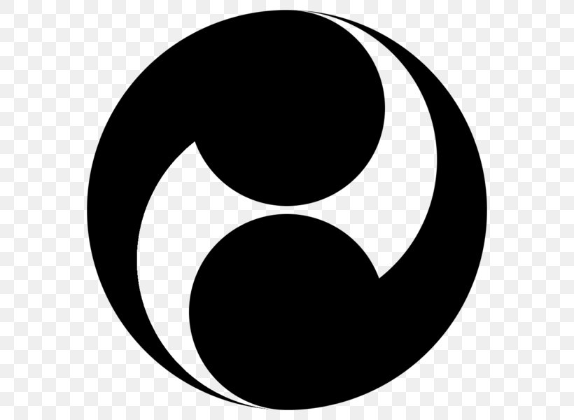 Tomoe Symbol Japan Mon, PNG, 600x600px, Tomoe, Black, Black And White, Brand, Crescent Download Free