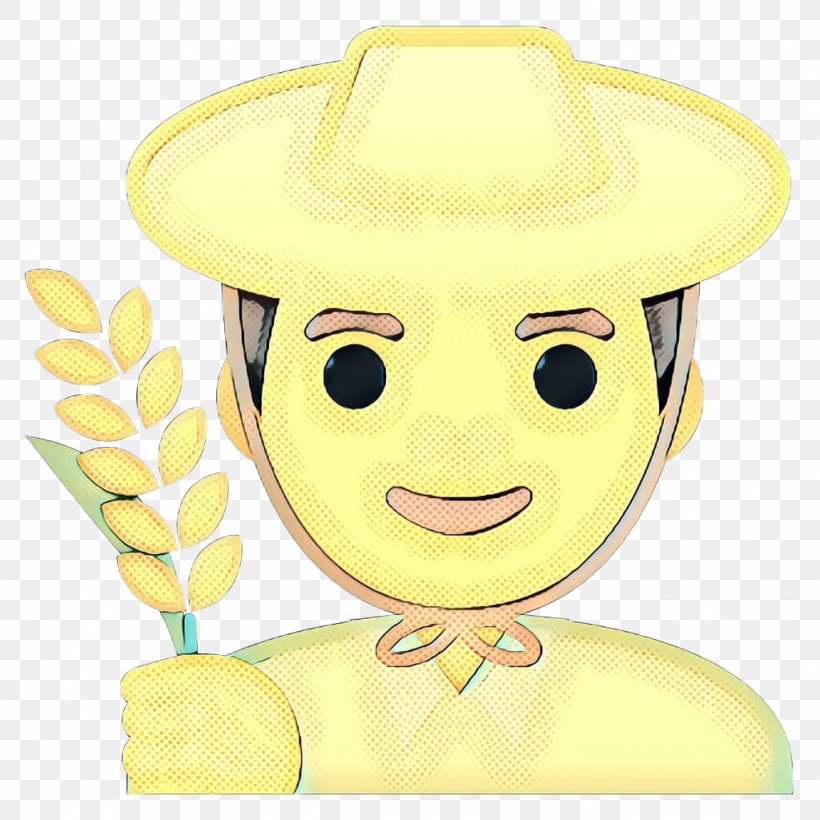 Yellow Facial Expression Cartoon Costume Hat Smile, PNG, 1024x1024px, Pop Art, Cartoon, Costume Accessory, Costume Hat, Facial Expression Download Free