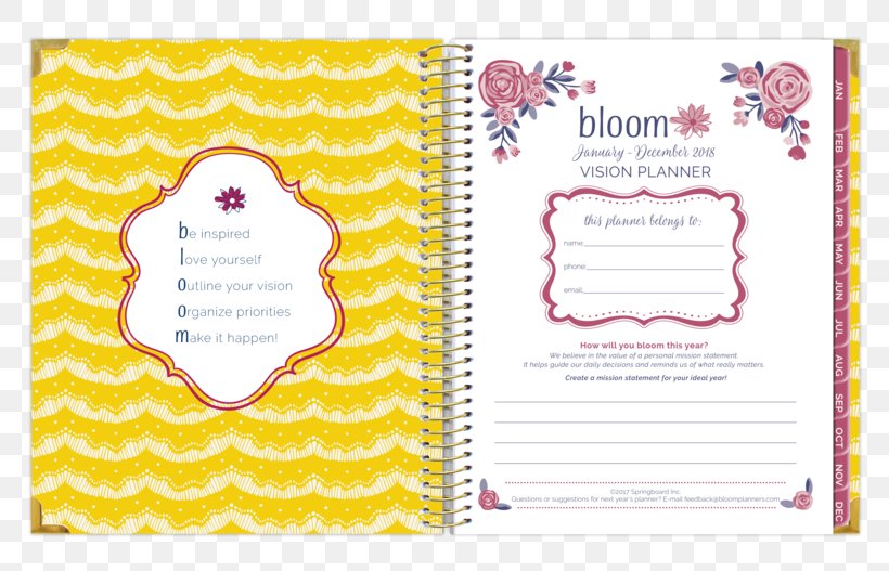 Paper 0 Hardcover Planning 1, PNG, 800x527px, 2017, 2018, Paper, Academic Year, Bloom Daily Planners Download Free