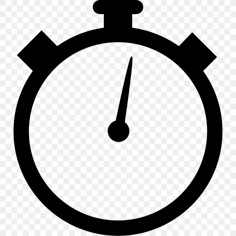 Timer Clock Stopwatch Clip Art, PNG, 1200x1200px, Timer, Black And White, Clock, Countdown, Hourglass Download Free