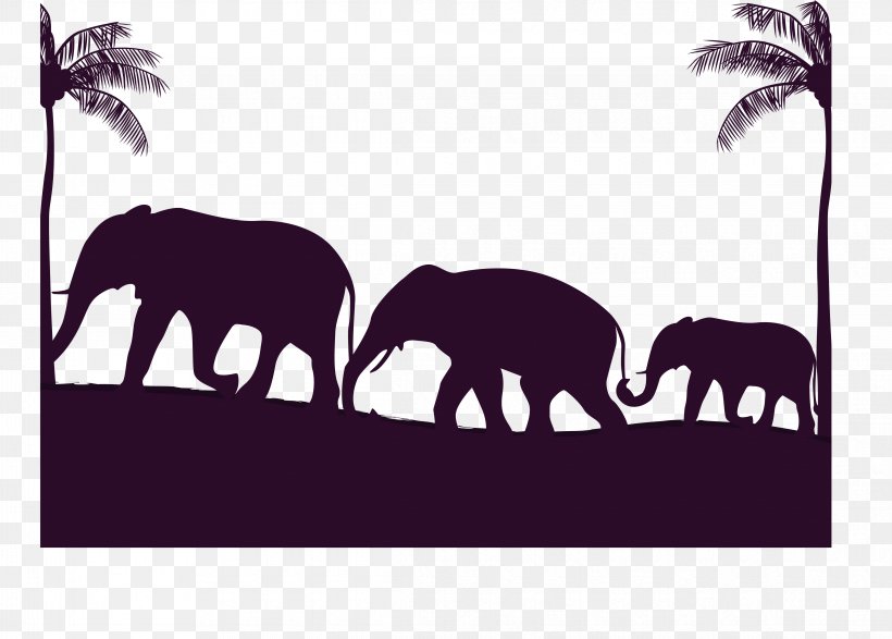 African Elephant Indian Elephant Elephant Families, PNG, 4665x3341px, African Elephant, Animal, Artworks, Elephant, Elephants And Mammoths Download Free