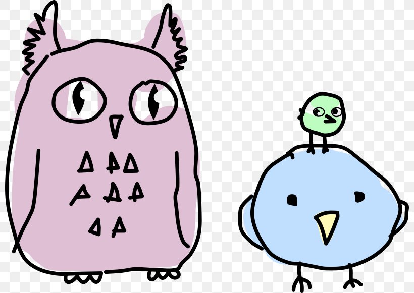 Bird Owl Cartoon Drawing Clip Art, PNG, 800x581px, Watercolor, Cartoon, Flower, Frame, Heart Download Free