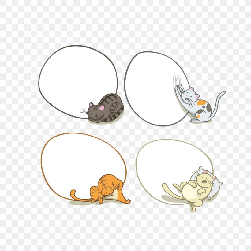 Cat Vector Graphics Speech Balloon Image Dog, PNG, 1000x1000px, Cat, Body Jewelry, Cartoon, Cat Like Mammal, Dog Download Free