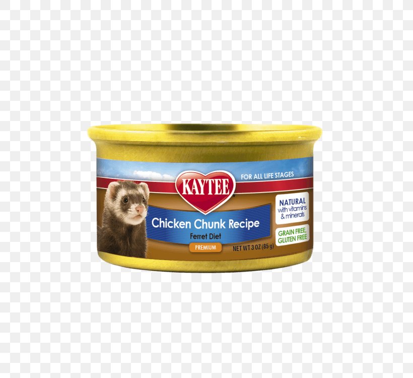 Kaytee Chicken Chunk Ferret Food, 3 Oz. Kaytee Chicken Chunk Ferret Food, 3 Oz. Chicken As Food Pet, PNG, 750x750px, Ferret, Can, Chicken As Food, Condiment, Diet Download Free