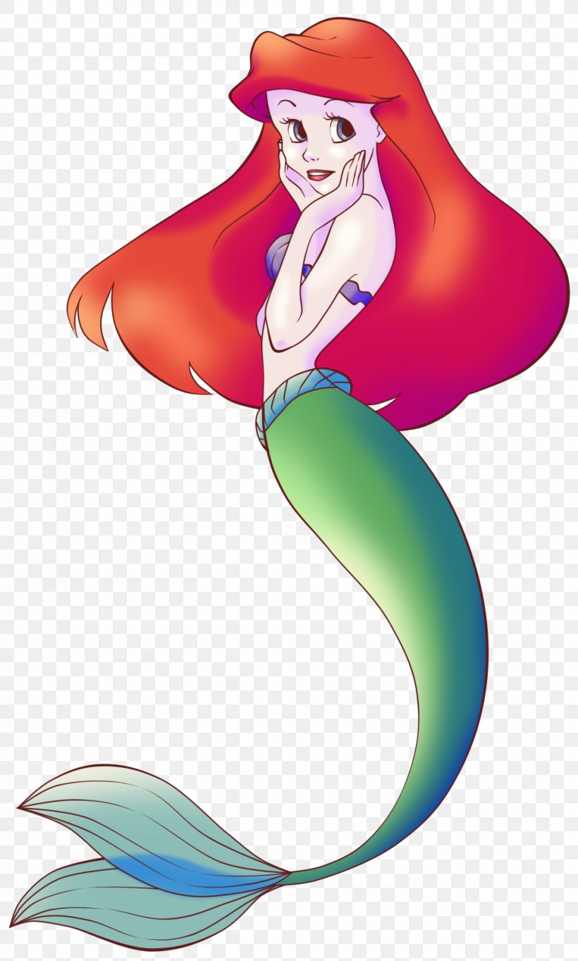 Mermaid Clip Art Legendary Creature Ariel Illustration, PNG, 1005x1672px, Watercolor, Cartoon, Flower, Frame, Heart Download Free