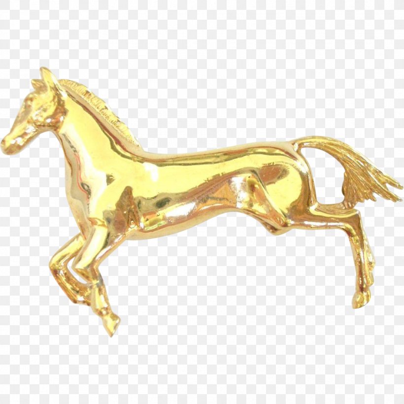 Mustang Stallion Gold Pony Horseshoe, PNG, 942x942px, Mustang, Animal Figure, Body Jewelry, Brass, Brooch Download Free