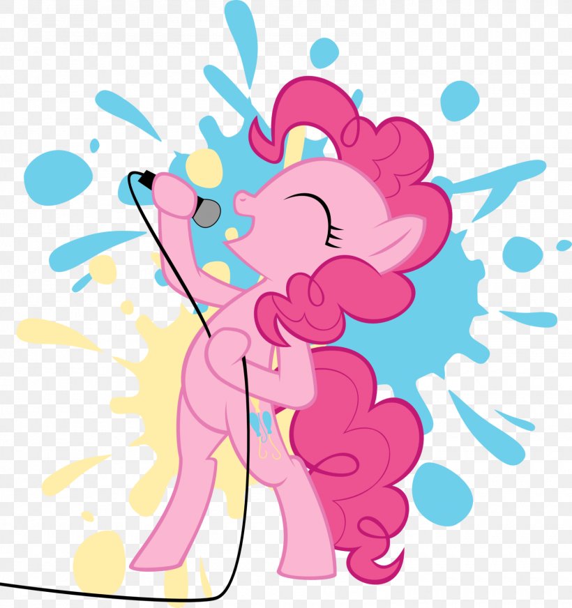 Pinkie Pie Microphone Pony Clip Art, PNG, 1600x1702px, Watercolor, Cartoon, Flower, Frame, Heart Download Free