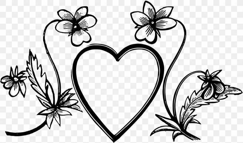 Heart Drawing Decorative Arts Clip Art, PNG, 2400x1414px, Watercolor, Cartoon, Flower, Frame, Heart Download Free