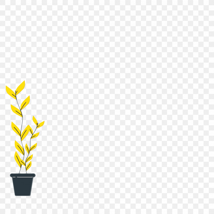 Leaf Logo Grasses Yellow Font, PNG, 2000x2000px, Watercolor, Biology, Grasses, Leaf, Line Download Free