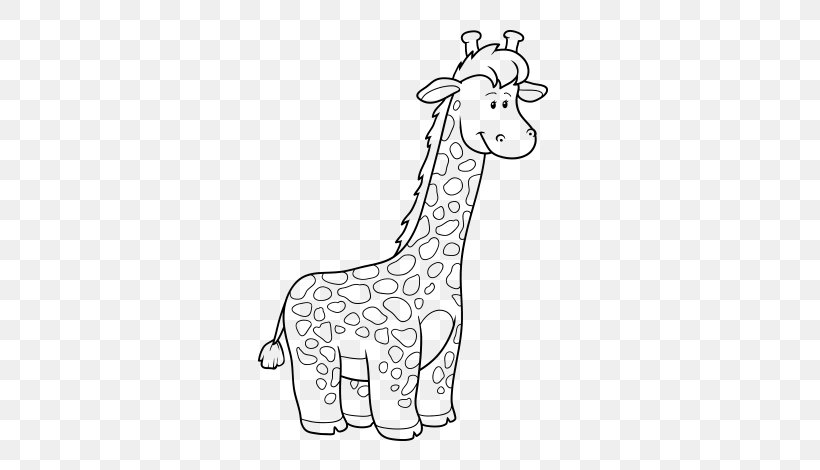 Northern Giraffe Drawing Coloring Book Photography, PNG, 600x470px, Northern Giraffe, Animal Figure, Black And White, Book, Child Download Free