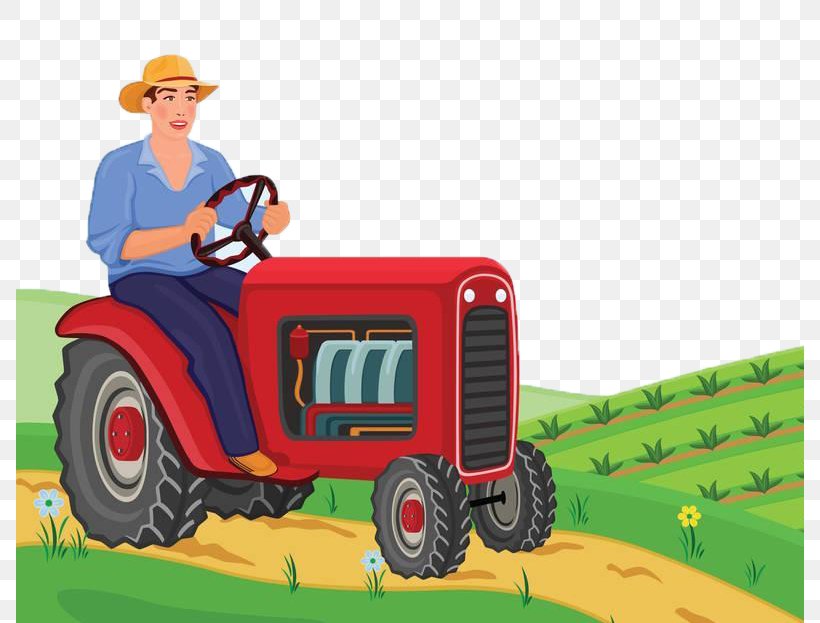 Tractor Farmer Agriculture Clip Art, PNG, 788x623px, Tractor, Agricultural Machinery, Agriculture, Crop, Farm Download Free