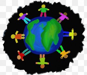 People And Earth-painted Cartoon - Globe World Stock Photography Clip Art PNG