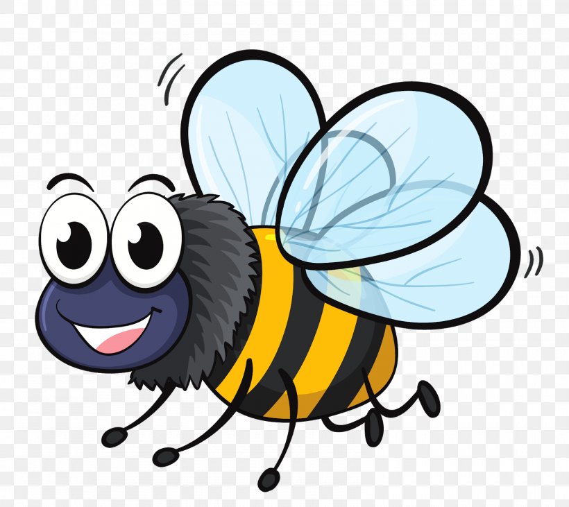 Insect Bee Cartoon Royalty-free, PNG, 1600x1427px, Insect, Artwork, Bee, Bumblebee, Butterfly Download Free