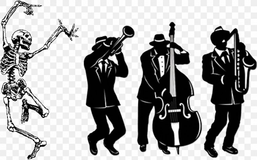 Jazz Trio Silhouette Musician Clip Art, PNG, 1345x841px, Watercolor, Cartoon, Flower, Frame, Heart Download Free