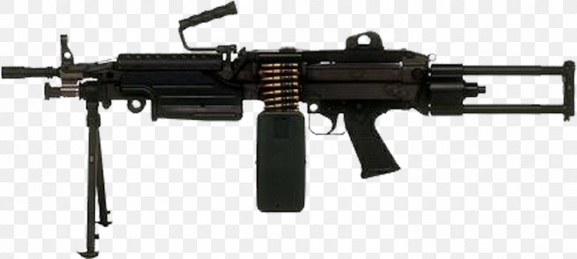 M249 Light Machine Gun Squad Automatic Weapon FN Minimi Firearm, PNG, 1494x674px, Watercolor, Cartoon, Flower, Frame, Heart Download Free