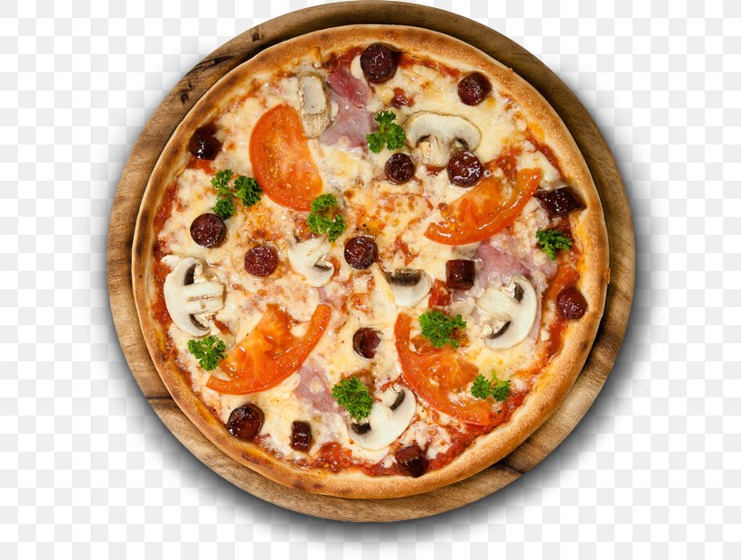 California-style Pizza Hamburger Italian Cuisine Restaurant, PNG, 672x620px, Pizza, American Food, Bell Pepper, California Style Pizza, Californiastyle Pizza Download Free