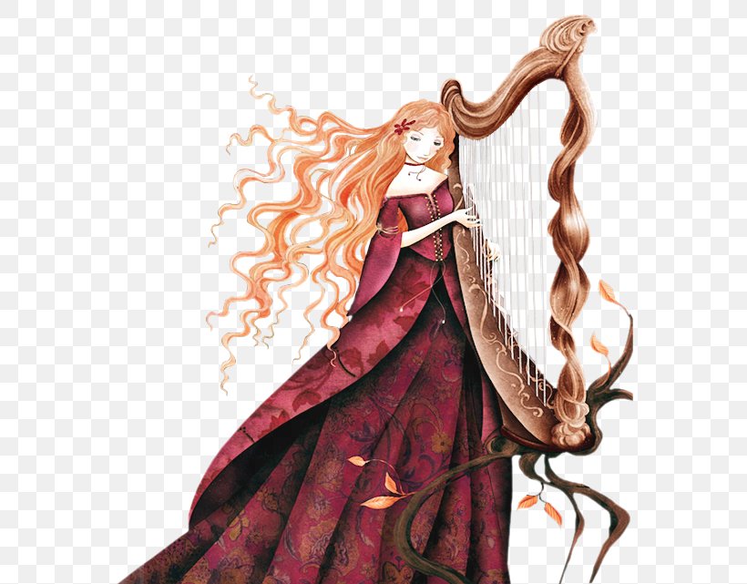 Celtic Harp Konghou Musical Instruments, PNG, 592x641px, Watercolor, Cartoon, Flower, Frame, Heart Download Free