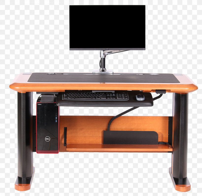 Computer Desk Office & Desk Chairs Sit-stand Desk Table, PNG, 1000x968px, Desk, Cabinetry, Central Processing Unit, Chair, Computer Download Free