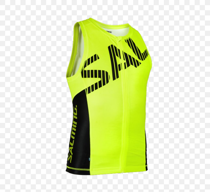 Salming Triathlon Singlet Men Yellow/Black T-shirt Sleeveless Shirt Salming Triathlon Singlet Wmn Pink/Black, PNG, 750x750px, Tshirt, Active Shirt, Active Tank, Clothing, Gilets Download Free