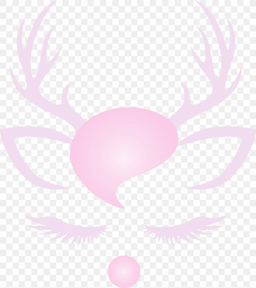 Pink Pattern, PNG, 2667x3000px, Reindeer Face, Paint, Pink, Watercolor, Wet Ink Download Free