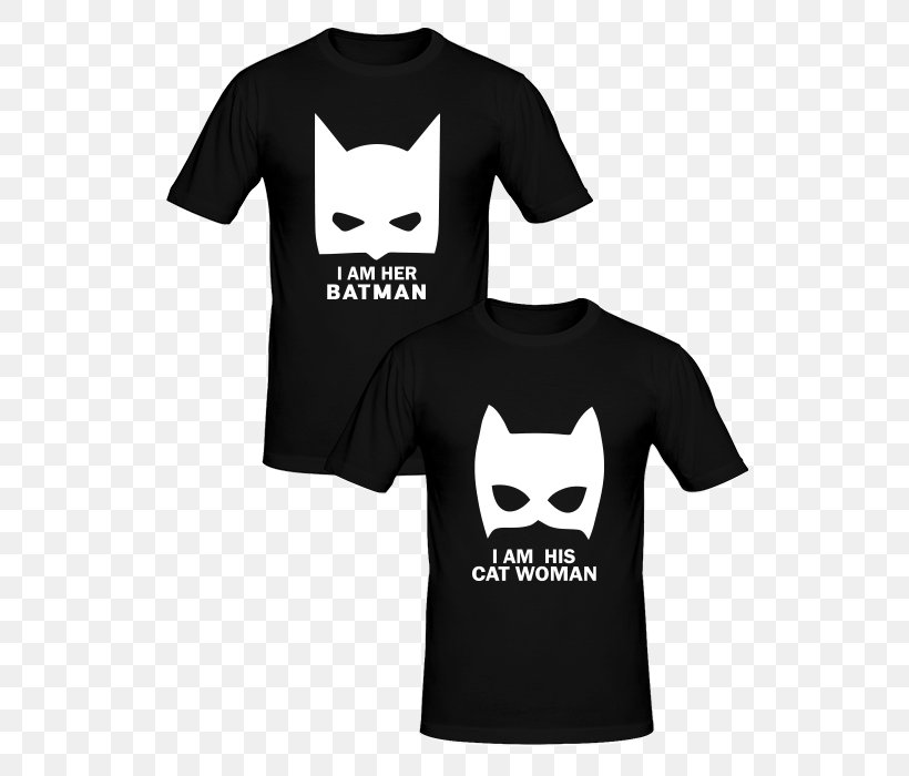 T-shirt Catwoman Personalization Sweater Couple, PNG, 649x700px, Tshirt, Active Shirt, Batman, Black, Boot Download Free