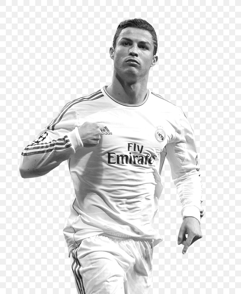 Cristiano Ronaldo Real Madrid C.F. 2018 World Cup FC Barcelona Football Player, PNG, 774x1000px, 2018 World Cup, Cristiano Ronaldo, Arm, Black And White, Clothing Download Free