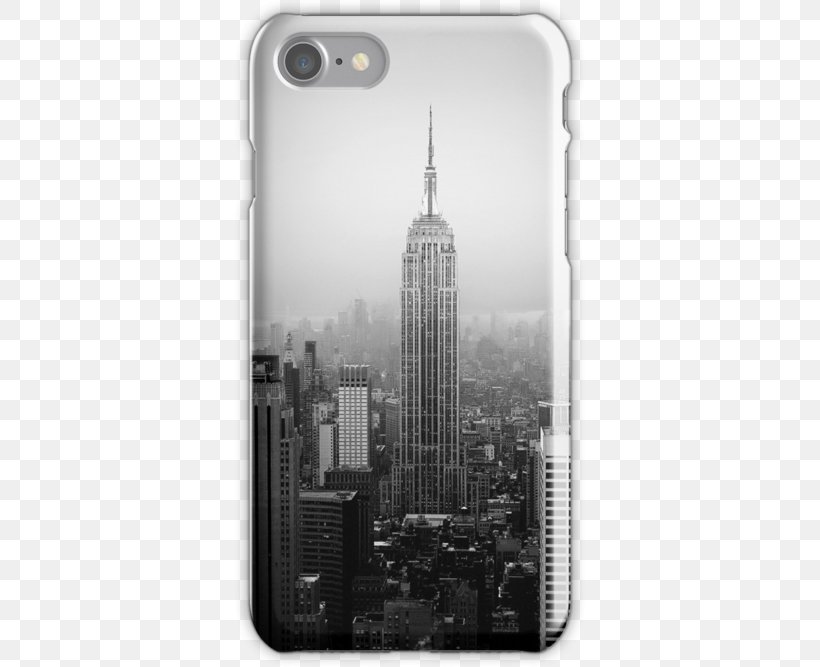 Empire State Building IPhone X IPhone 6 Skyline Snap Case, PNG, 500x667px, Empire State Building, Black And White, Building, City, Cityscape Download Free