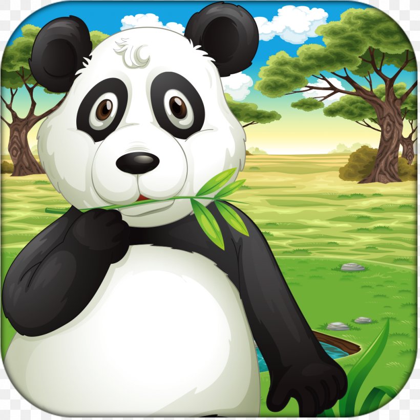 Giant Panda Bear Omnivore, PNG, 1024x1024px, Giant Panda, Art, Bear, Carnivoran, Cartoon Download Free