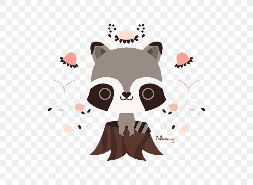 Raccoon Puppy Drawing Illustration, PNG, 600x600px, Raccoon, Art, Carnivoran, Cartoon, Cat Download Free