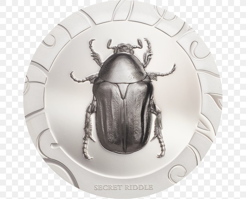 Beetle Silver Proof Coinage Scarab, PNG, 665x665px, Beetle, Coin, Collecting, Gold, Goliathus Download Free