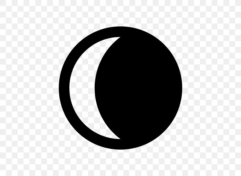 Lunar Phase Moon Crescent Symbol Clip Art, PNG, 600x600px, Lunar Phase, Arc, Astrological Symbols, Black, Black And White Download Free