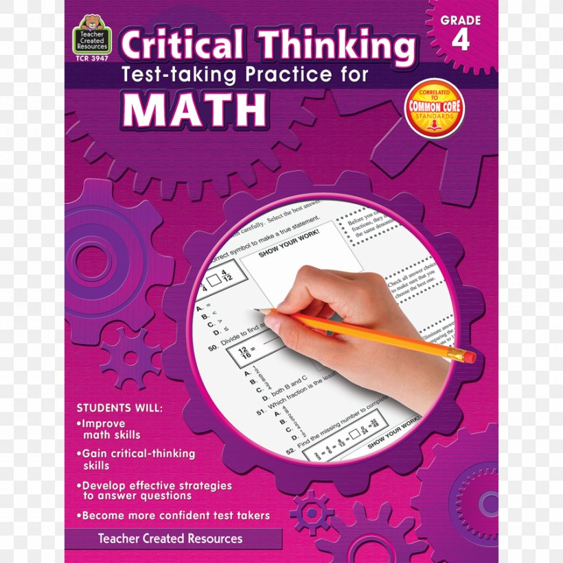 Paper Critical Thinking Test-Taking Practice For Math, Grade 4 Art Font, PNG, 900x900px, Paper, Art, Art Paper, Critical Thinking, Mathematics Download Free