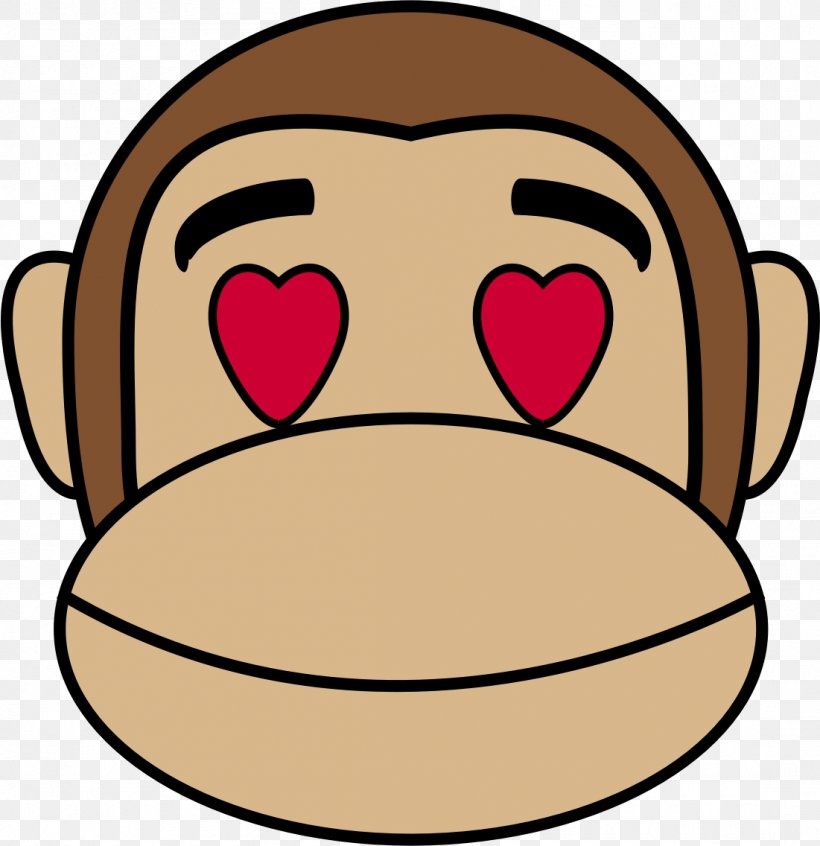 Ape Emoji Monkey Drawing Clip Art, PNG, 1101x1136px, Ape, Cheek, Drawing, Emoji, Face Download Free